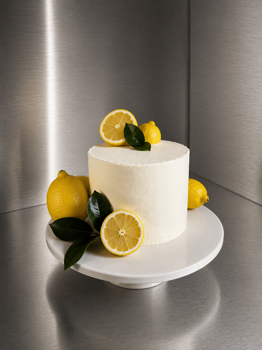 Lemon Cream Layer Cake (Swiss Meringue Buttercream)