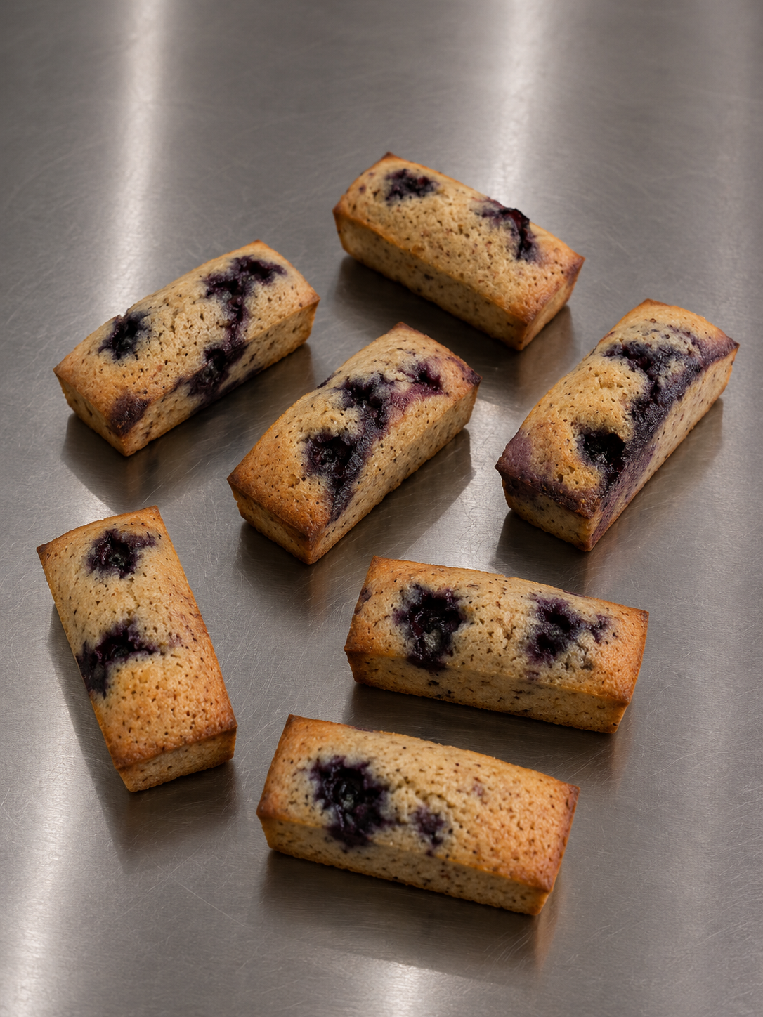 Financiers (Blueberries / Lime)